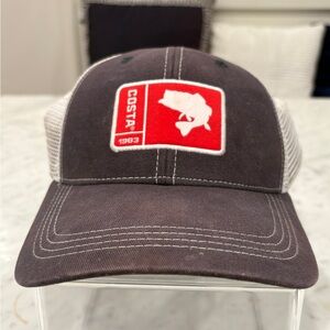 Costa, Original Patch Bass Hat, adjustable, good pre owned condition, Blue